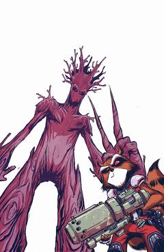 Rocket Raccoon and Groot