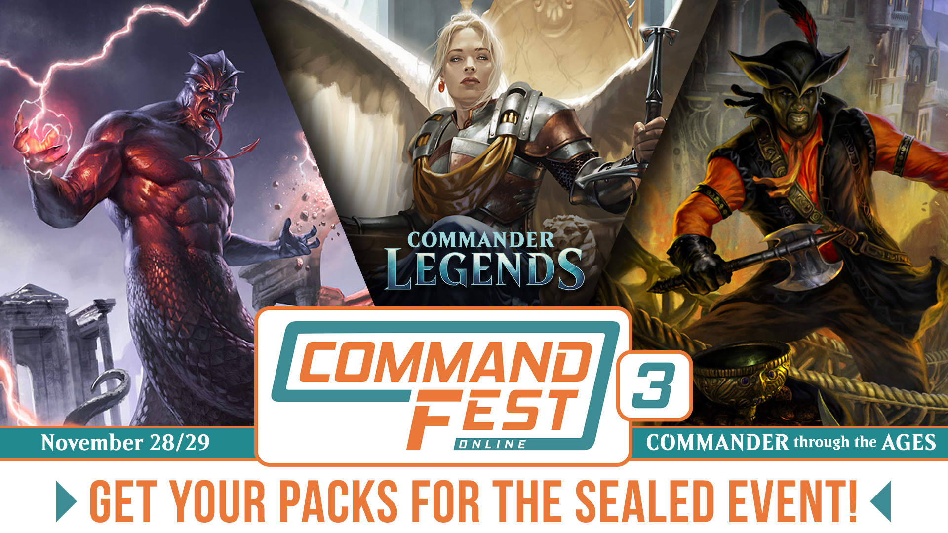 Magic CommandFest Sealed Packs (for Online Tournament, 11/28-11/29)